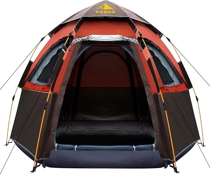 Camping Tent with Instant Setup 2/3 Person Weatherproof Easy Quick Set Up in 60 Seconds with Rainfly Backpack Tent for Family Camping &amp Hiking Upgraded VentilationCenter Height 66-inch