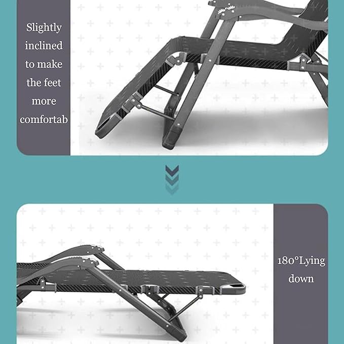 Reclining Lounge Chair Chair Folding Camping Chair Lounge Chair Portable Lounge Seat for Camping Fishing Beach and Picnic Folding Lounge Chair