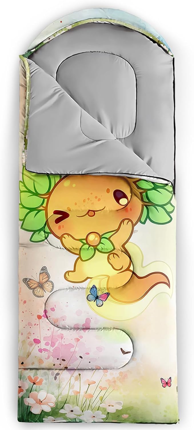 QOOMO Camping Sleeping Bags3 Season Warm &amp Cool WeatherLightweightWaterproof Sleeping Bags for Adults &amp KidsTravelingand OutdoorsCamping Gear Equipment