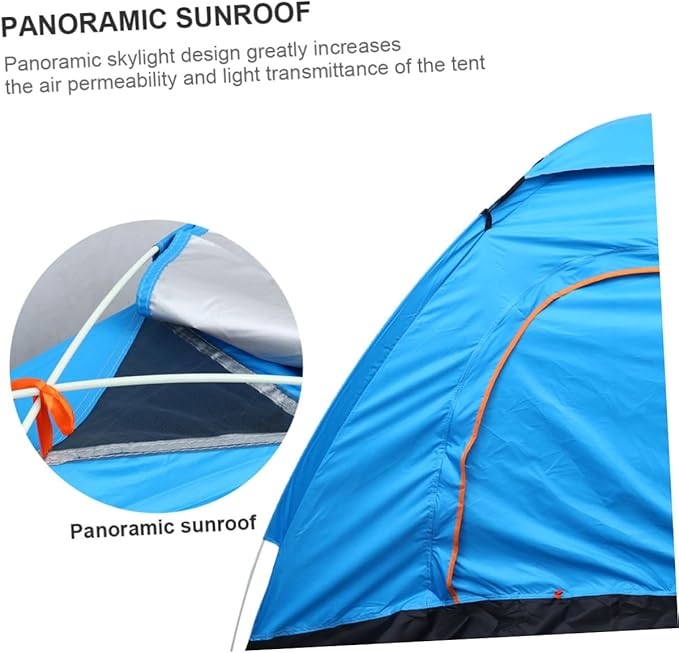 Balacoo Simple Automatic Rainproof Beach Canopy Tent Portable Outdoor Camping Tent for People Lightweight for Fishing Hiking and Outdoor Activities