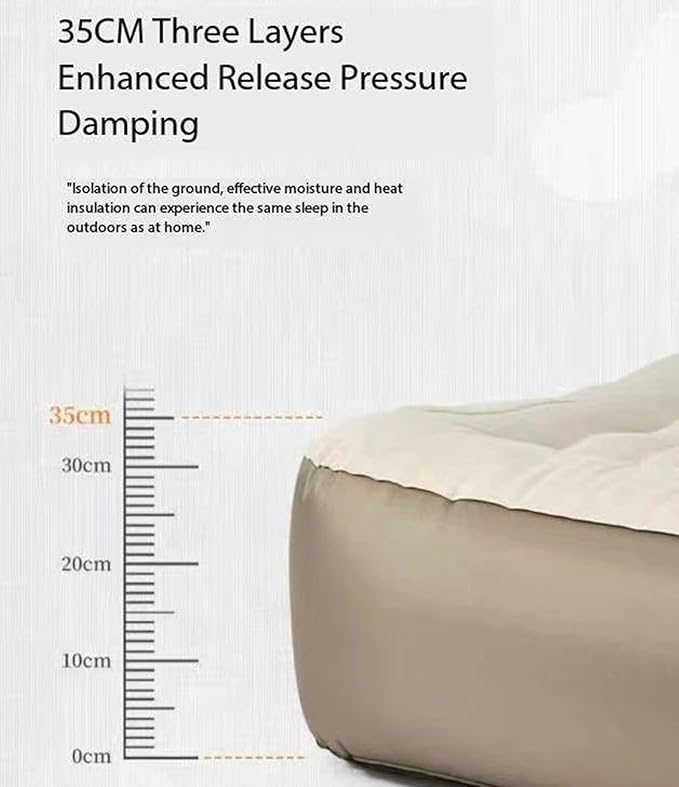 Inflatable Sofa Double Air Bed Portable Outdoor Mattress Easy to Use Inflatable Sofa Inflatable Camping Accessories
