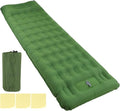 Sleeping PadCamping Sleeping PadDurable Air Bed Compact60s Seconds Fast Inflation Ergonomic Support Water Proof Nylon Camping Mattress for Backpacking Hiking Tent(Olive Green)