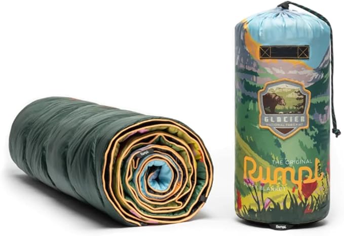 Rumpl Original Puffy National Park Blanket for Camping and Outdoors Glacier - V1