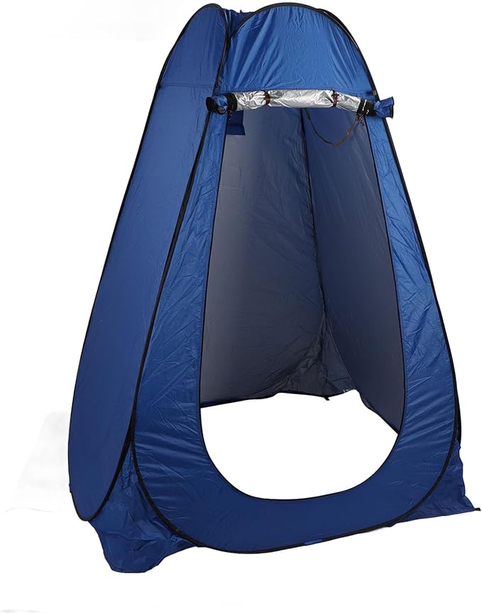 Alomejor Portable Camping Tent with 2 Window Shower Changing Room Dressing Tent for Outdoor Activities