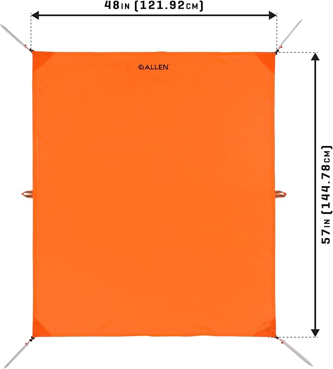 Allen Company Backcountry Game Tarp 4’ x 4’9” Blaze Orange