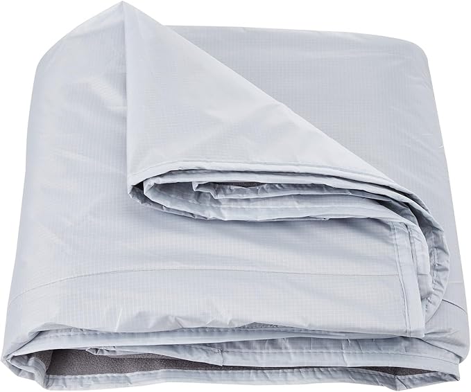 VEVOR Camping Blanket Large Warm Wearable Stadium Blanket Waterproof &amp Windproof Polyester Fleece Flame Retardant Great for Outdoors Picnics Hiking Sports Events Travel 79 x 59 Light