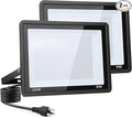 200W LED Flood Light Outdoor 2Pack 20000LM Super Bright IP66 Waterproof Outside Work Lights 6500K Daylight White Security Lights