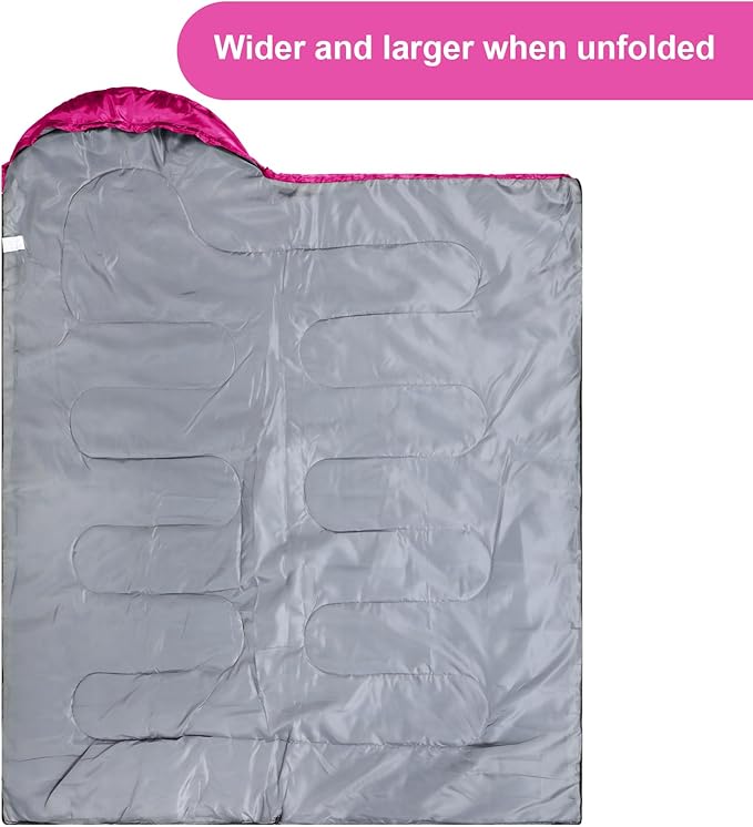 Tudomro Camping Sleeping Bag for Adults Lightweight Packable Waterproof Camping Gear Equipment to Keep Warm for Outdoor Backpacking Hiking Travel