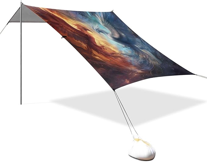 Camping Sun Shelters Ice and Fire Phoenix Beach Canopy 126 * 110.2in