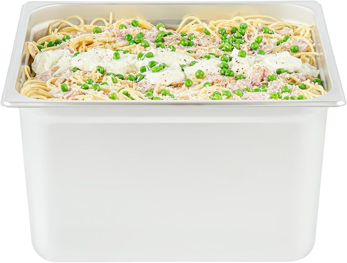 Restaurantware-Kitchen Tek 2/3 Size Steam Table Pan 1 Anti-Jam Steam Pan - Lid Sold Separately 8â€ Deep 24 Gauge Stainless Steel Freezable For Catering Event And Party