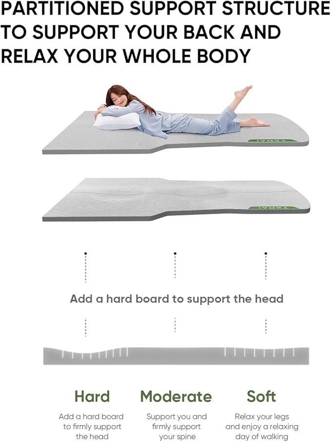 Tesla Model 3 Camping Mattress | Foldable Memory Foam Car Bed Custom-Fit for Tesla Trunk Sleep Pad Non-Slip Dual-Mode Design Skin-Friendly Cover Ideal for Road Trips &amp Car Camping
