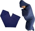 Wearable Sleep Blanket Hooded Sleep Adult Cozy Breathable Portable Sleeping Bag for Wearing At Home Or Camping Trips