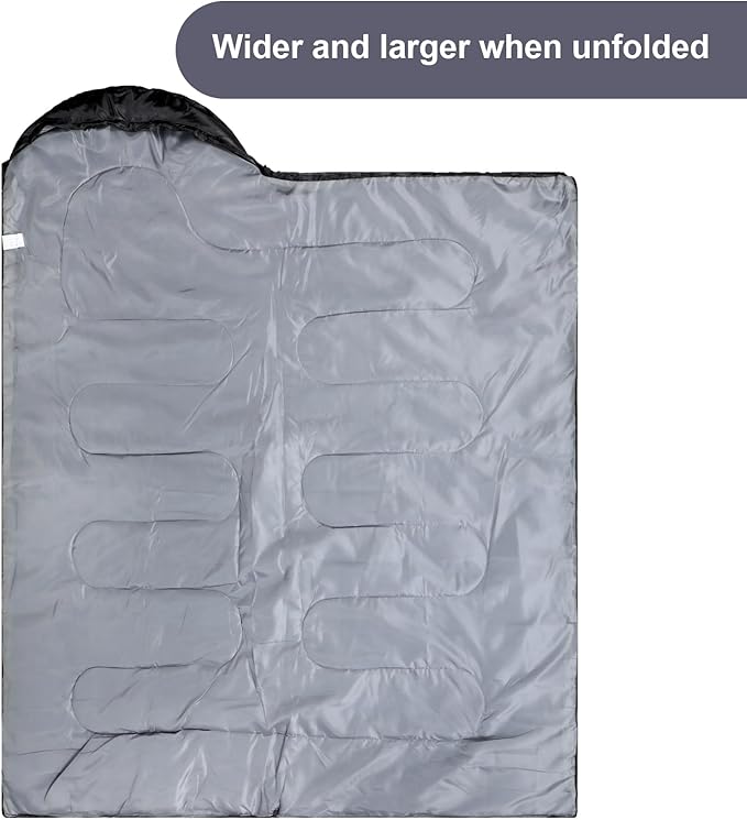 Tudomro Camping Sleeping Bag for Adults Lightweight Packable Waterproof Camping Gear Equipment to Keep Warm for Outdoor Backpacking Hiking Travel