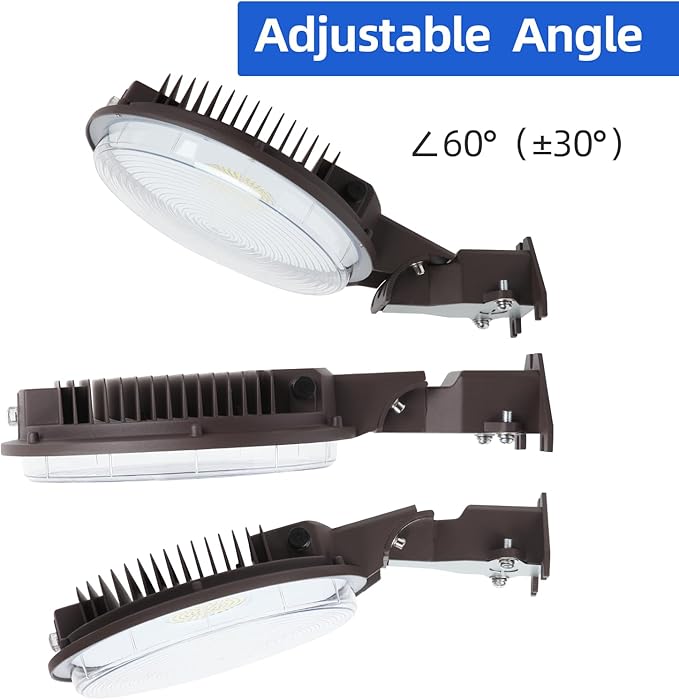 120W LED Barn LightDusk to Dawn Outdoor Lighting with Photocell and Mount arm 5000K Daylight 15600LMIP65 Waterproof Adjustable Angle Outdoor Flood Light for Yard Garage Securtity Area