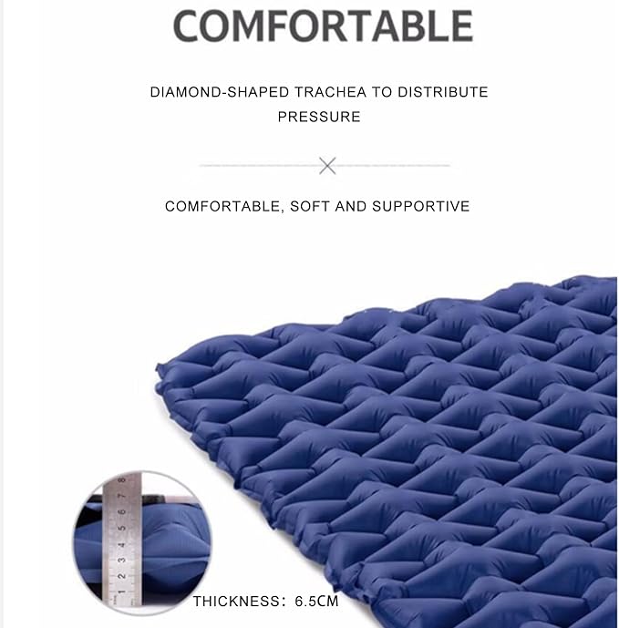 Inflatable Mattress Outdoor Double Lightweight and Thick Portable Air Cushion Suitable for Outdoor Camping Camping Family