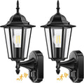 Lamomo 2 Pack Motion Sensor Outdoor Lights Upgrade Dusk to Dawn Exterior Light Fixture Wall Mounted 100% Anti-Rust Aluminum Waterproof Porch Lights for Patio Front Door Garage