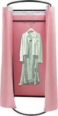 Portable Fitting Room Changing Booth 78.7 High Privacy Pop-Up Tent with Curtain 66lbs Capacity for Retail Events Beach Camping Photography Studio (Pink)