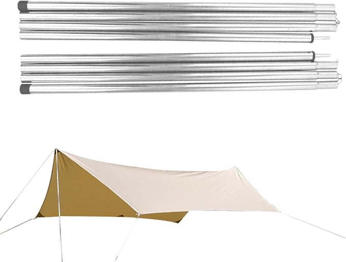 Tent Pole - Universal Portable Heavy Duty Awning Support - Beach Shade Awning Polesfor Outdoor Vacation Holiday Travel Road Trip Beach Camping Hiking
