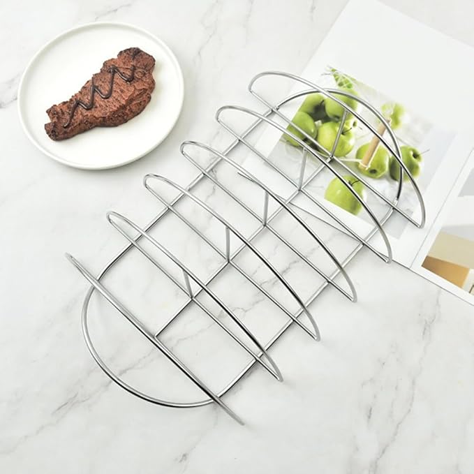Half circle steak barbecue grill for grilling thick steaks chicken wings vegetables and seafood with optimized heat flow and rust resistant materials