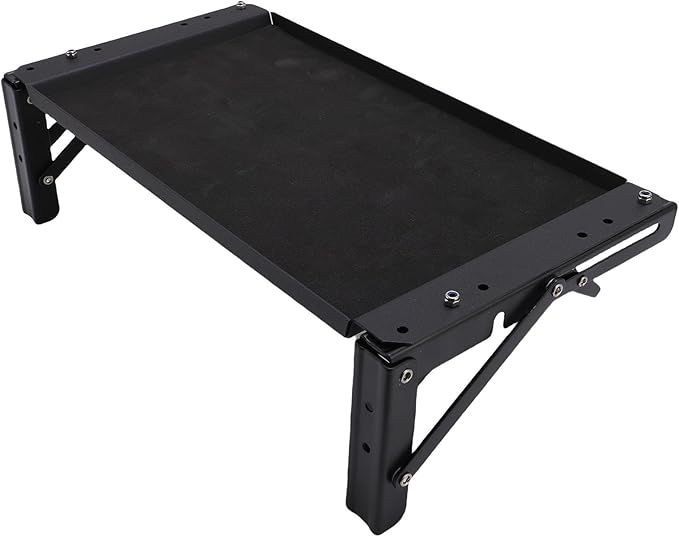 Fockety Magnetic Tool Tray Aluminum Alloy Portable Folding Side Table Foldable Camp Table Indoor Outdoor Lightweight Workbench for Outdoor Cooking Picnic