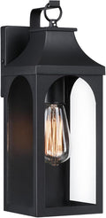 13 Outdoor Wall Light FixturesMatte Black Exterior Light Fixture with Clear Glass LampshadeAnti-Rust Waterproof Outdoor Sconce Lights Porch Lights for EntrywayPatioGarage