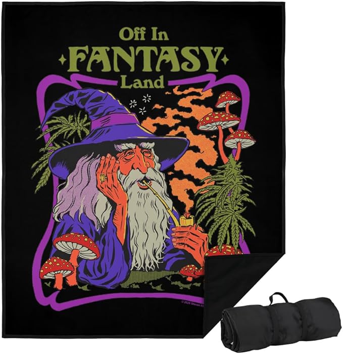 LOGOVISION Steven Rhodes Fantasy Land Outdoor Blanket for Picnic Beach Camping Park Tailgate 50x60