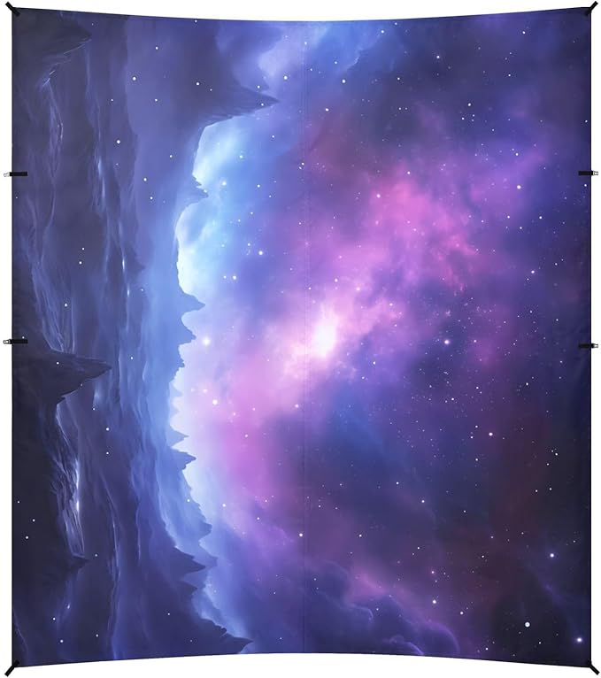 Universe Galaxy Nebula SpaceCamping Sun Shelters 9.2 x 10.5 FT Beach Canopy Tent Sun Shade with Carrying Bag for Camping Trips Fishing Backyard Fun or Picnics 21341006