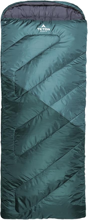 Teton Celsius Regular 25F 20F 0F Degree Sleeping Bags All Weather Bag for Adults and Kids Camping Made Easy and Warm Travel Sack Included