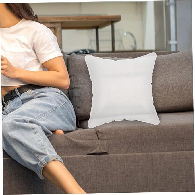 BESTonZON Transparent Inflatable Pillow Comfortable Blow Up Camping Pillow for Travel Hiking Multifunctional Lumbar Support Pillow for Neck Support Versatile