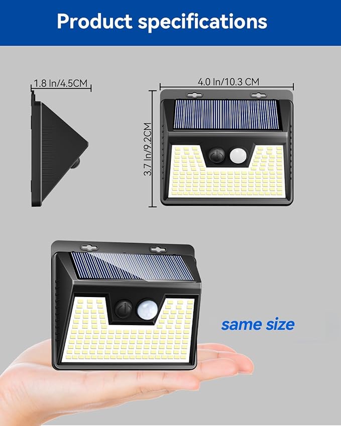 Peasur Solar Outdoor Lights [5 Pack/140LED] Motion Sensor Outdoor Light Ultra-Bright Solar Powered Security Lights 3 Working Modes Solar Lights Outdoor Waterproof for Outside Garden Yard (500LM)