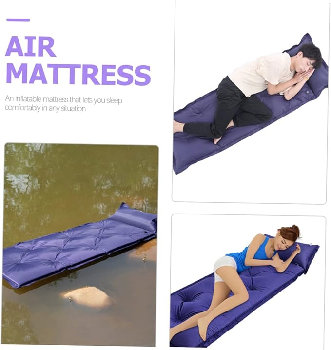 Automatic Inflatable Sleeping Pad for Camping Lightweight Dampproof Air Mattress for Outdoor Activities Portable and Camping Cushion for Hiking and Travel