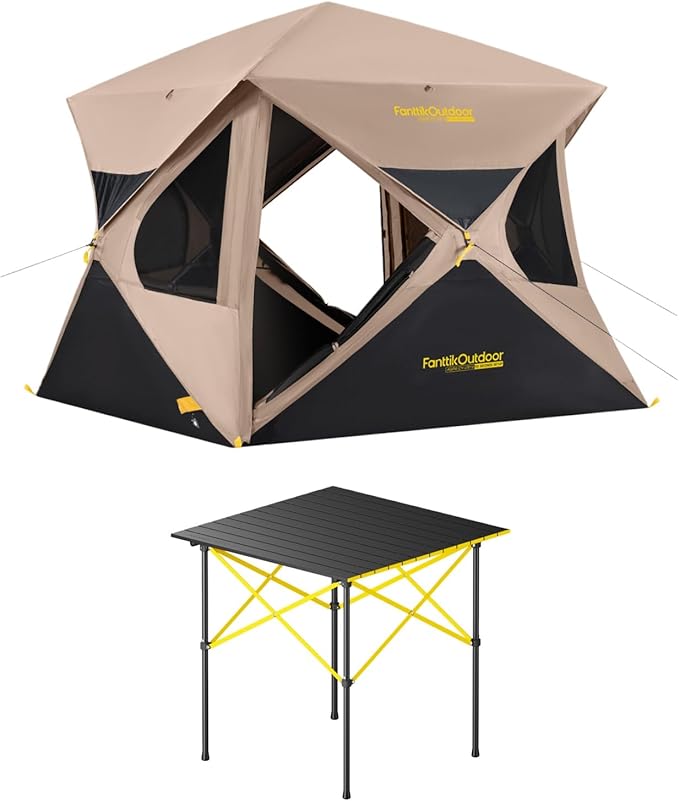 FanttikOutdoor Alpha C4 Ultra Camping Tent &amp FanttikOutdoor Zeta V11 Pro Camping Table