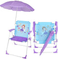 PLULON Kids Beach Chair with Umbrella Folding Lawn and Camping Chair with Summer Shade for Beach Pool Travel and Outdoor (for 1-5 Years Old)