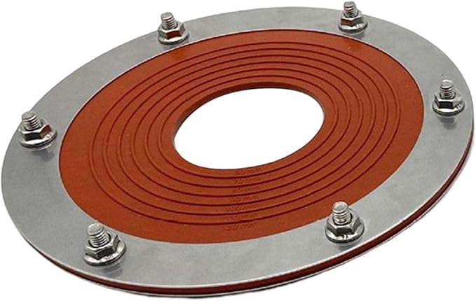Silicone Tent Stove Jack Round Base Roof Pipe Flashing for Sheds Garages Log Cabins Tent