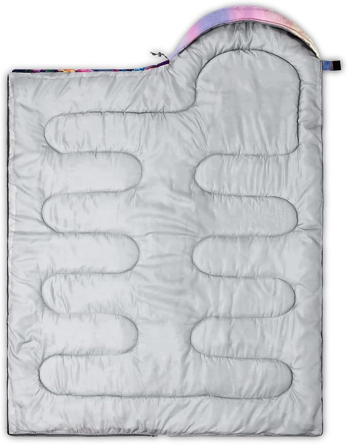 AILONEN Cartoon Camping Sleeping Bag for Boys Girls AdultsLightweight &amp Waterproof3 Season Warm &amp Cold WeatherPortablePrinted Sleeping BagTravelingCampingHiking
