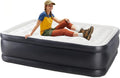 Simple Deluxe Queen Camping Air Mattress with Built-in Electric High-Speed Pump Bed Height Blow Up Inflatable Airbed with Carrying Bag for Home Guests &amp Travel Waterproof Foldable Portable