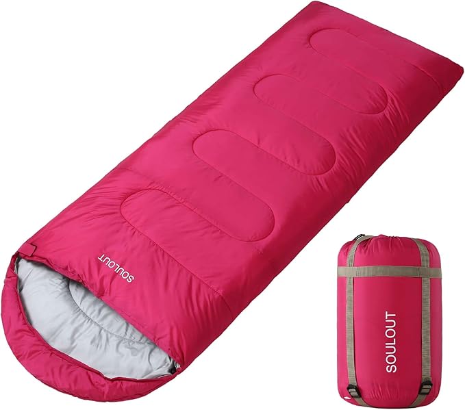 3-4 Season Sleeping Bag for Adults &amp Kids Lightweight Warm Cold Weather Camping Bag with Waterproof Compression Sack – Portable for Hiking Backpacking Traveling &amp Outdoor Adventures