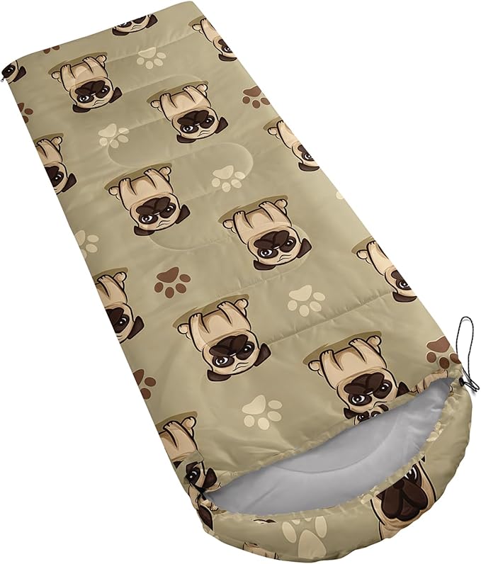 AILONEN Cartoon Camping Sleeping Bag for Boys Girls AdultsLightweight &amp Waterproof3 Season Warm &amp Cold WeatherPortablePrinted Sleeping BagTravelingCampingHiking
