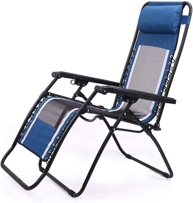 Folding Zero Gravity Chair Padded Patio Lounge Chair Terrace Leisure Recliners Oversized Recliner 350Lbs Capacity for Outdoor Camping Patio Lawn Marri