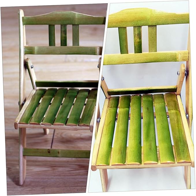 Handmade Bamboo Folding Chair Backrest Portable Outdoor Camping Stool for Students Lightweight and Convenient 1-Piece Design for Home and Travel