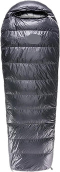 700FP Gray Goose Down Envelope Sleeping Bag – E-Series Ultra Warm for Camping Backpacking