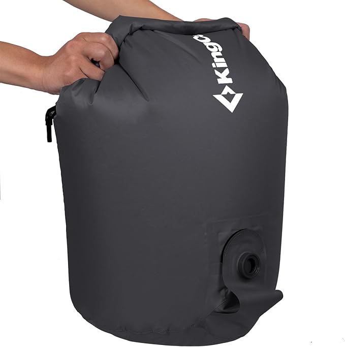 KingCamp Air Pump Sack Roll Top Compression Pump Bag Ultralight Pump Sack Multi-Use Waterproof Outdoor Dry Bag Storage Bag for Inflation Sleeping Pad Mattress &amp Camping Mat