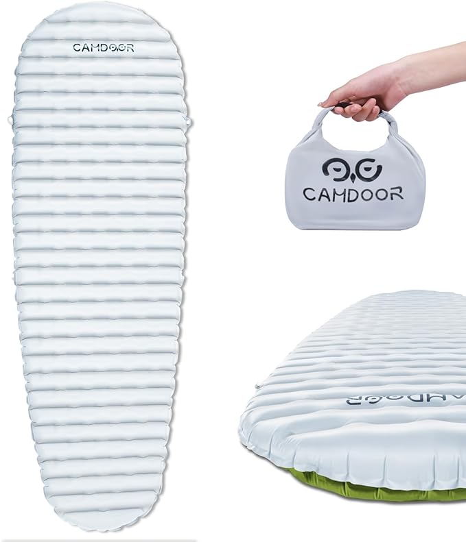 Self Inflating Sleeping Pad for Camping with Inflating Bag Compact Lightweight Camping Mat Outdoor Backpacking Hiking Traveling Airpad Camping Air Mattres
