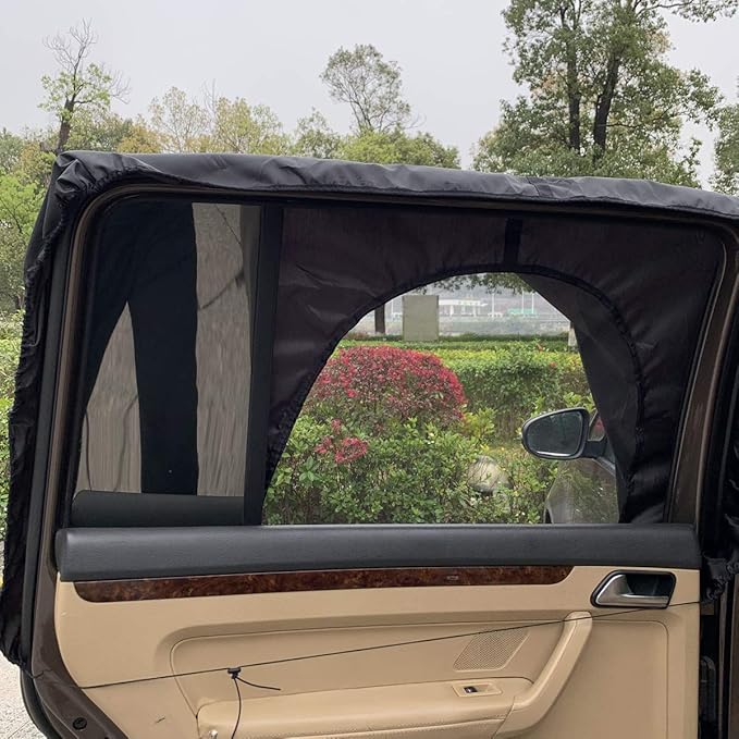 MC&ampSA Window Tent SUV Tent Screen Mesh Sun Shade Cover Sleep in Car Air Flow in Keep Bugs Out for Camping Road Trip