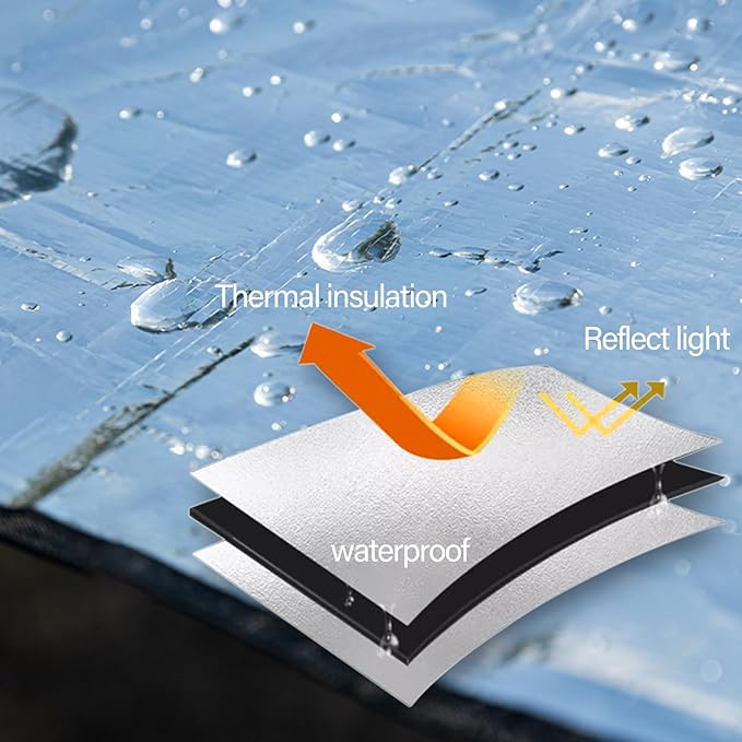 Outdoor Ground Mat Thickened Aluminum Foil Picnics Mat Sleep Tent Pad Thermal Insulating Mat Outdoor Accessories