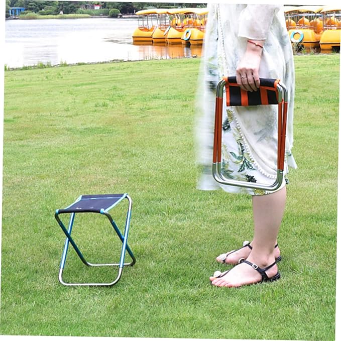 KICHOUSE Camping Supply Multi-Function Stool Folding Fishing Chair Portable Outdoor Stool