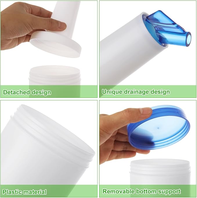 SHUESS 6 Pack Bar Juice Pour Bottles Juice Pourers for Bartending Store and Pour Containers Plastic Juice Dispensers for Bar Liquor Juice Store (34 Ounces Multicolor)