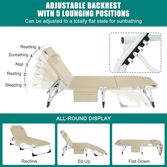 DoCred Folding Camping Cot with Mattress 2 Pack Heavy Duty Folding Cot for Adults Portable Sleeping Cot Bed Adults Outdoor Bed with Carry Bag Travel Camp Cots