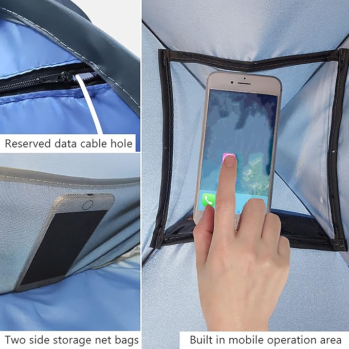Beach Tent Portable Portable Rainproof and Sunscreen Bag with Carrying Bag Automatic Quick Opening Beach Tent