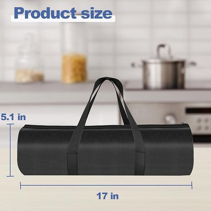 Waterproof Insulated Food Mat Storage Bag Portable Insulated Serving Tray Case for Outdoor Activities